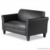 Alera ALERL22LS10B Reception Lounge Furniture Loveseat 55-1/2w x 31-1/2d x 32h Black - B004AQIY0S