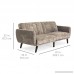 Best Choice Products Velour Fold Down Futon Sofa Bed Furniture w/Armrests Rib Tufted Back Wood Frame - Taupe - B07CZS4LRP