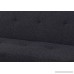 Beverly Fine Furniture F2108 Futon Sofa Bed Convertible Charcoal grey - B06W5GQ427