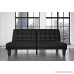 DHP Dexter Futon and Recliner Lounger Multi-functional Sofa for Small Spaces Black Faux Leather - B073DWW1C3