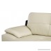 Divano Roma Furniture - Modern Living Room Leather Sofa (Beige) - B07B6H6K15
