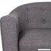 FCH Modern Gray Fabric Love Seat Mid Century Upholstered Accent 2 Seat Sofa Home Furniture Couch - B079RX1PJP