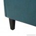 Harbison Teal Leather Settee - B01N2VT9A0