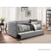 Homelegance Adalie Tuxedo Twin Size Fabric Trundle Daybed Gray - B01MSD9YMU
