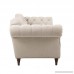 Homelegance St. Claire Traditional Style Loveseat with Tufting and Rolled Arm Design Brown/Almond - B016M1ZGMC