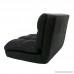 Loungie Micro-Suede 5-Position Adjustable Convertible Flip Chair Sleeper Dorm Bed Couch Lounger Sofa Black - B06XPRH2NZ