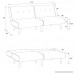 Novogratz Palm Springs Convertible Sofa Sleeper in Rich Linen Sturdy Wooden Legs and Tufted Design Mustard Linen - B072V8BW3H