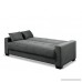 Pearington Mia Microfiber Sofa Sleeper Bed & Multi Position Lounger with Storage Grey - B078YZ3559