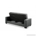 Pearington Mia Microfiber Sofa Sleeper Bed & Multi Position Lounger with Storage Grey - B078YZ3559