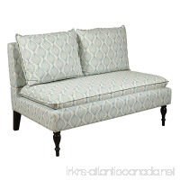 Pulaski DS-2282-400 Marcella Settee  Upholstered Pattern  52" W x 33" D x 33" H  Blue Pattern - B00UDAM3LG