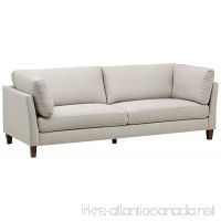 Rivet Midtown Removable Cushion Modern Sofa 92 W Cream - B072M1WJF2