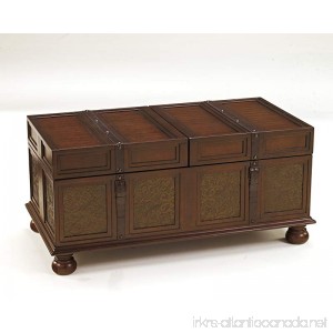 Ashley Furniture Signature Design - McKenna Coffee Table with Storage - Cocktail Height - Dark Brown - B002OTUS1G