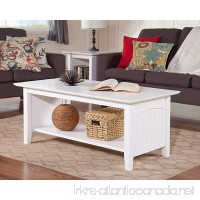 Atlantic Furniture AH15302 Nantucket Coffee Table Rubberwood  White - B01DOVJC6Y