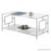 Convenience Concepts 135082 Coffee Table Clear Glass/Chrome Frame - B07DZWJ5D2