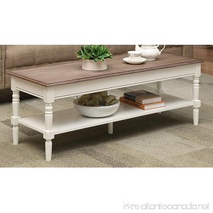 Convenience Concepts French Country Coffee Table Driftwood / White - B073H3RJQS