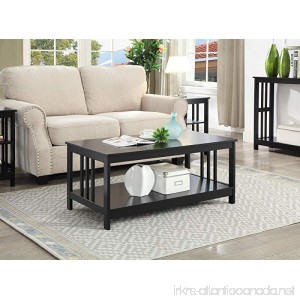 Convenience Concepts Mission Coffee Table Black - B01N9JTGS0