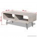 Daonanba Stunning Practical TV Cabinet E legant Durable TV Stand Coffee Table Storage Cabinet Gray - B076CMMQSL