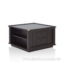HOMES: Inside + Out Tiller Square 2 Drawer Coffee Table  Espresso - B01MFHGR3K