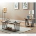 O&K Furniture Modern Industrial Cocktail Coffee Table with Lower Storage Shelf for living room & Bedroom Vintage Brown 1-Pcs - B07867P2TY