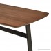 Rivet Industrial Tilted Wood and Metal Coffee Table 31.5 W Walnut - B072ZK2FZ6
