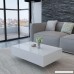 vidaXL Coffee Table MDF High Gloss White 33.5 Accent Tea Side Living Room - B072DXBLJZ