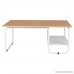 Yaheetech Modern Coffee Table with Lower Shelf for Living Room - B07CRVLQPB