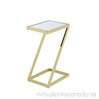 Acme Furniture Acme 81821 Laina Side Table  Mirror & Gold  One Size - B01N0I8MLW