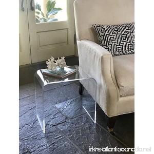 Acrylic End Table 17 inches high x 17 wide x 12 deep x 3/8 thick material - B00MAPOXAG