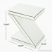 Adu Mirrored Z Shaped Side Table - B0759GMC6D