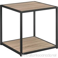 Ameriwood Home Canton Accent Table with Metal Frame  Distressed Gray Oak - B00KTVTW2C