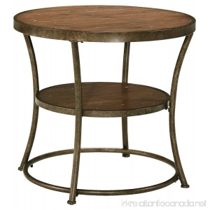 Ashley Furniture Signature Design - Nartina End Table - Vintage Casual - 1 Shelf - Light Brown - B0166PQ3W6