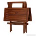 Bare Decor Ravinia Folding Teak Small Table Oiled Finish - B0139K63LC