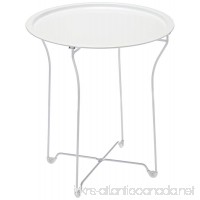 dar Living Metal Tray Side Table  White - B00KSZD37E
