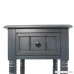 Décor Therapy FR1548 Simplify One Drawer Square Accent Table Antique Navy - B00OCVWQ5K