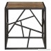 Homissue 21.7”Height Vintage Industrial End Table with Criss-cross Design Square Accent Table/Night Stand Decorative for Bedroom and Living Room Retro Brown Finish - B077Y1HQRX