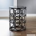 InnerSpace Luxury Products Barrel Table with Circles - B00C6730BG