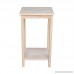International Concepts OT-42 Accent Table Unfinished - B0029LHTEI
