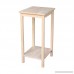 International Concepts OT-42 Accent Table Unfinished - B0029LHTEI