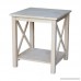 International Concepts OT-70E Hampton End Table Unfinished - B003G2ZLW6