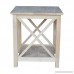 International Concepts OT-70E Hampton End Table Unfinished - B003G2ZLW6