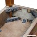 Leick 10056 Rustic Oak Slate Tile Recliner Wedge End Table - B006ZTI6Z6