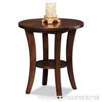 Leick Furniture Boa Collection Solid Wood Round Side End Table - B00HSG01HG