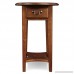 Leick Furniture Oval Side Table Medium Oak - B0035DFDMO
