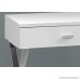 Monarch Specialties I 3262 Glossy White/Chrome Metal Night Stand Accent Table - B01N2S11RA