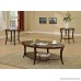 Roundhill Furniture OE0020EP Perth Contemporary Round Shelf End Table Espresso - B0779DD29F