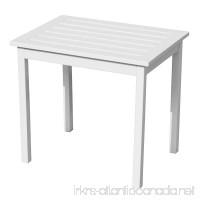 Southern Enterprises Hardwood Side End Table  Painted White Finish - B0071N6S96