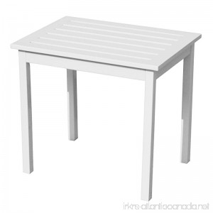 Southern Enterprises Hardwood Side End Table Painted White Finish - B0071N6S96