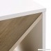 Versanora Bloccare Side Table - White/Natural - B078SWBXV2