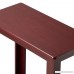 Yaheetech 2 Tier Chair Side End Table with Lower Storage Shelf for Small Spaces Wine Red - B01N55MNKF