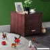 Yaheetech Wood Bedside Table Cabinet with Storage Drawer and Sliding Top Sofa Side End Table Bedroom Living Room Furniture Espresso - B01MS965BG